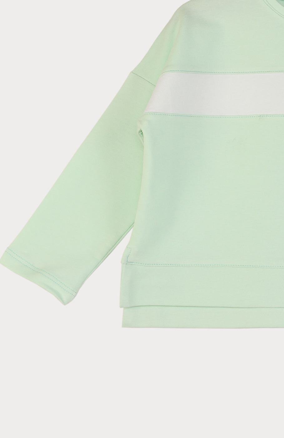 بلوز دورس دو نخ آستین افتاده (ست با کد 10140)