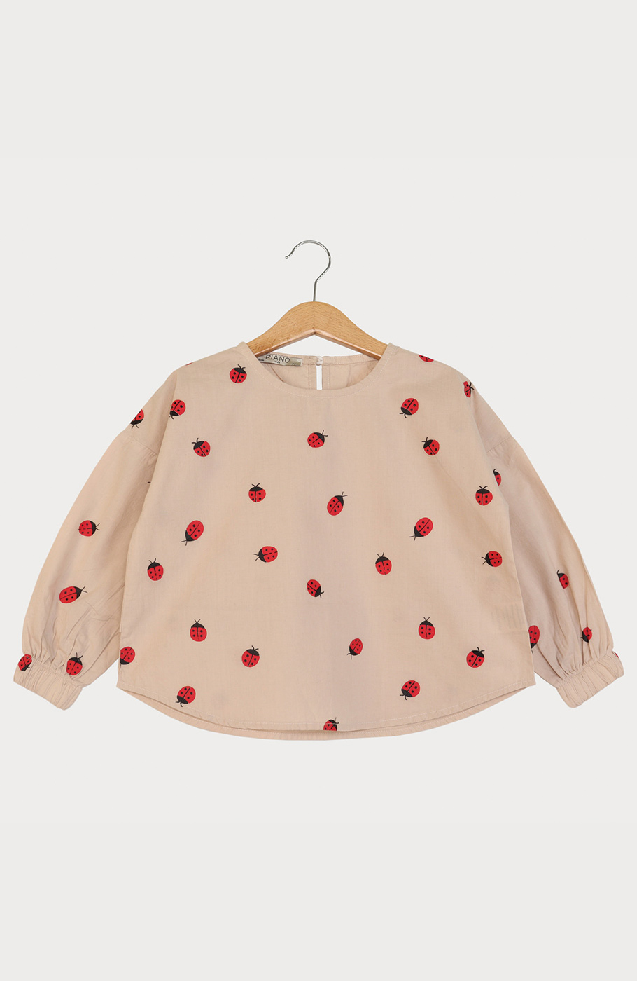 بلوز پوپلین پشت پیلی دار