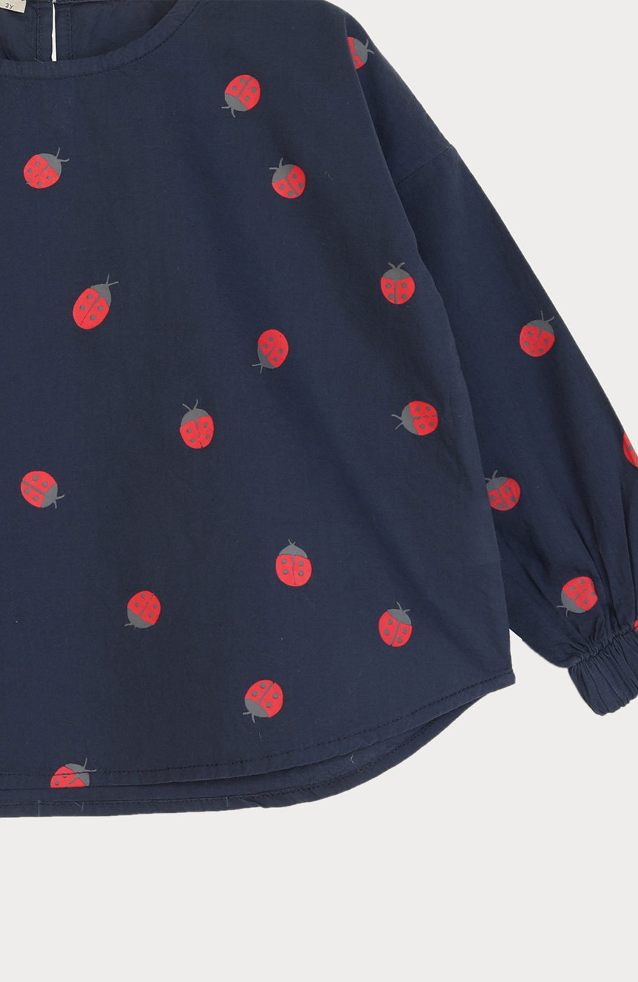 بلوز پوپلین پشت پیلی دار