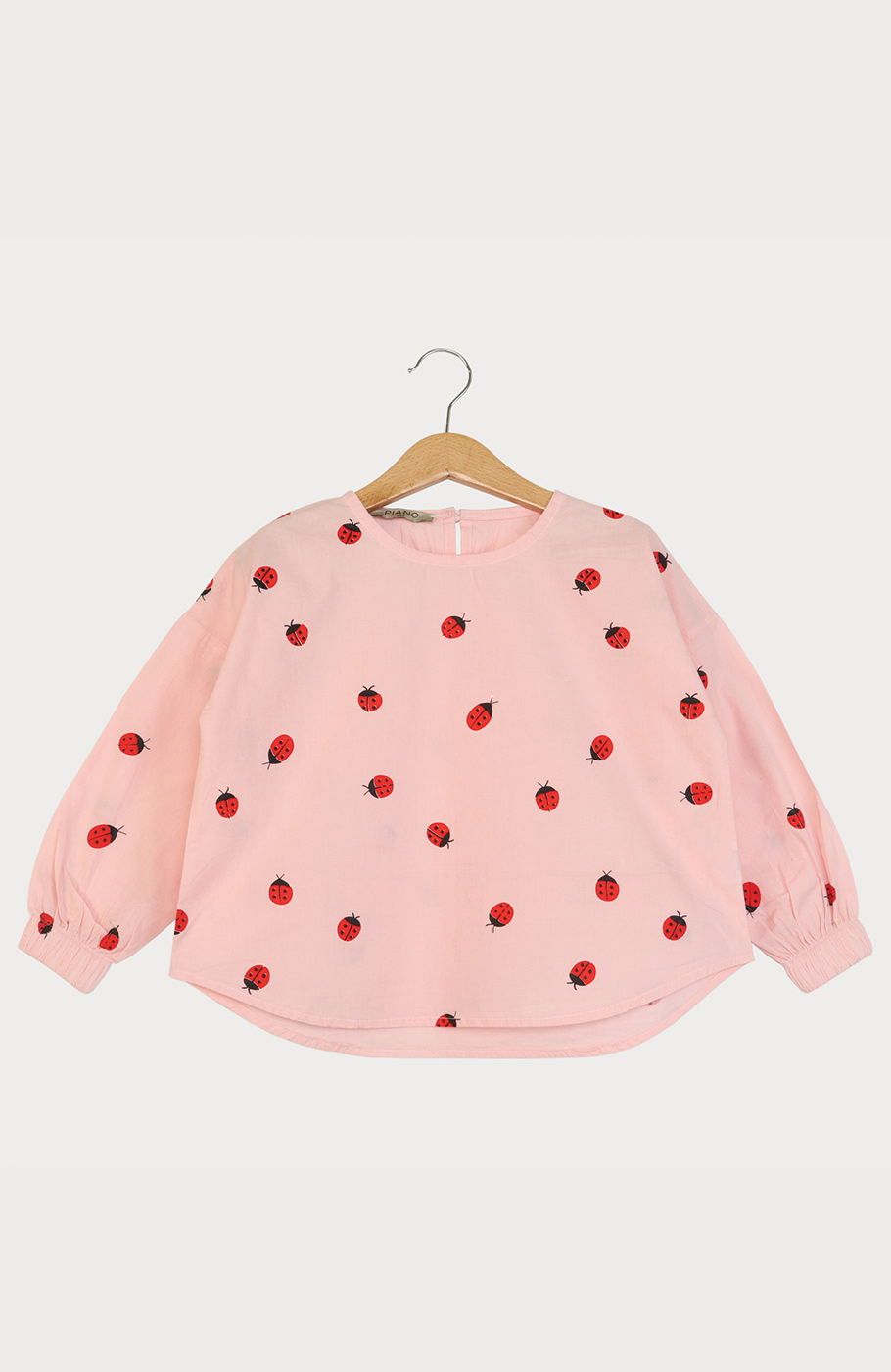 بلوز پوپلین پشت پیلی دار