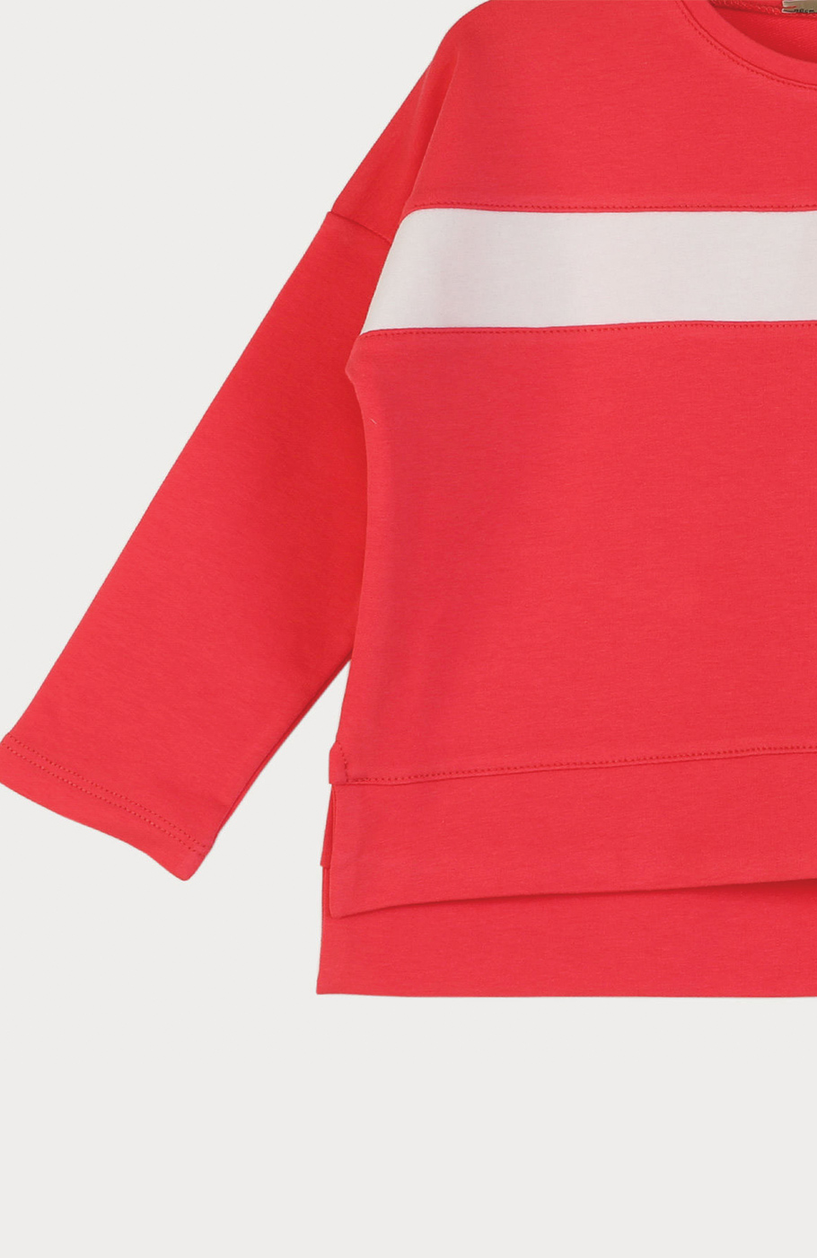 بلوز دورس دو نخ آستین افتاده (ست با کد 10140)