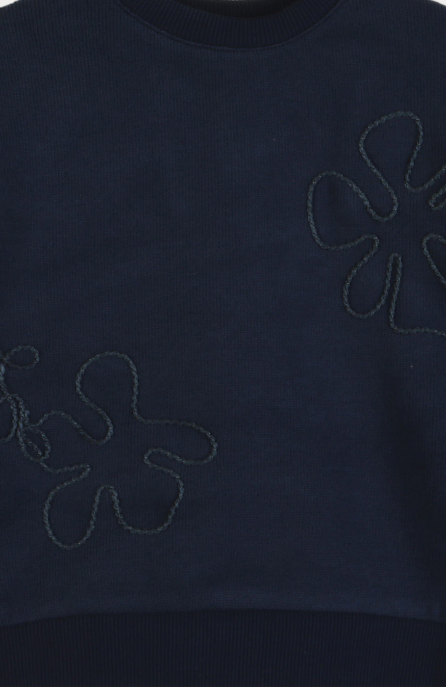 بلوز میلنگی آستین افتاده