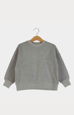 بلوز میلنگی آستین افتاده