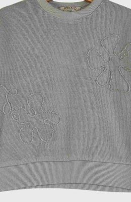 بلوز میلنگی آستین افتاده