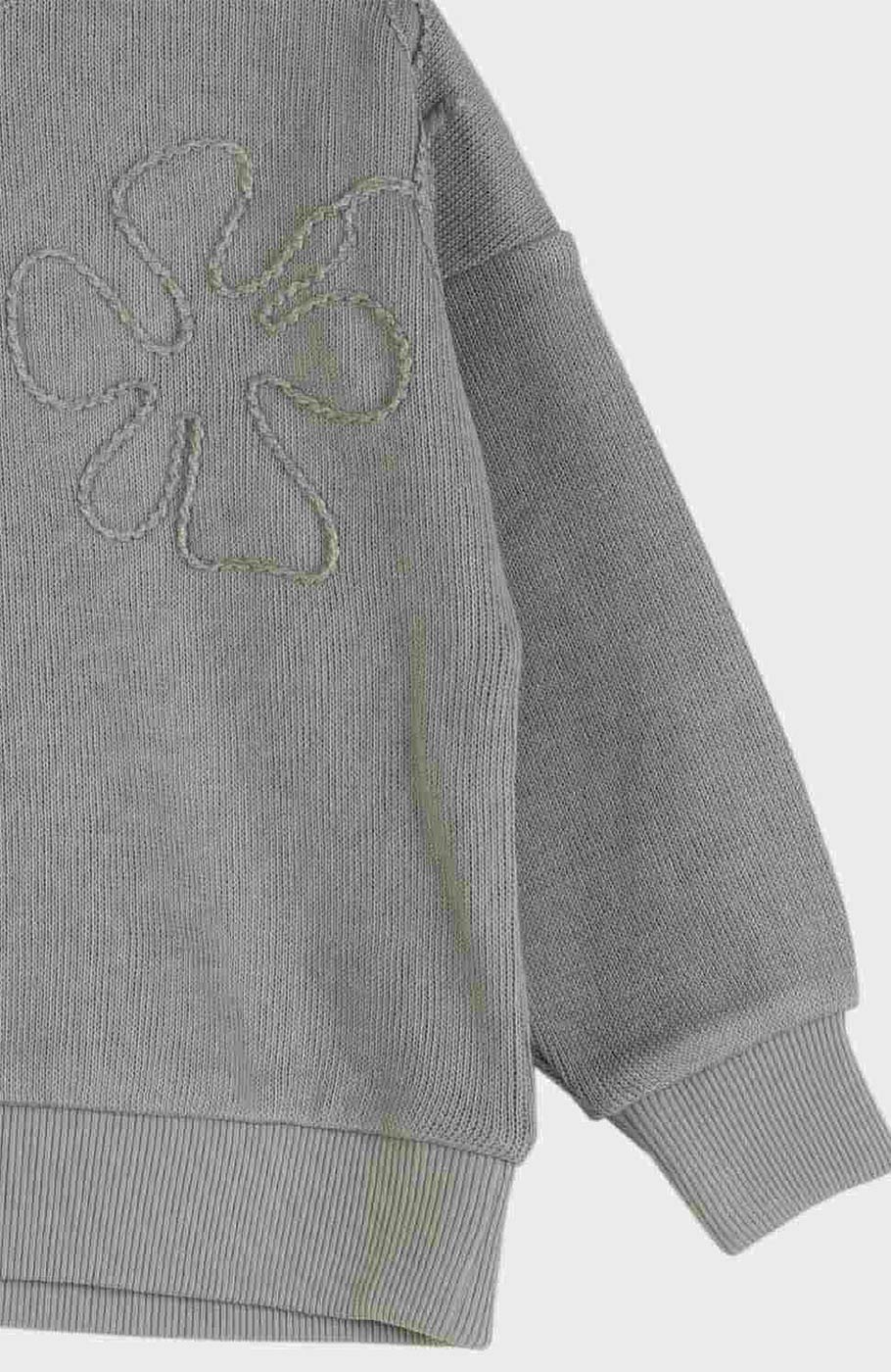 بلوز میلنگی آستین افتاده