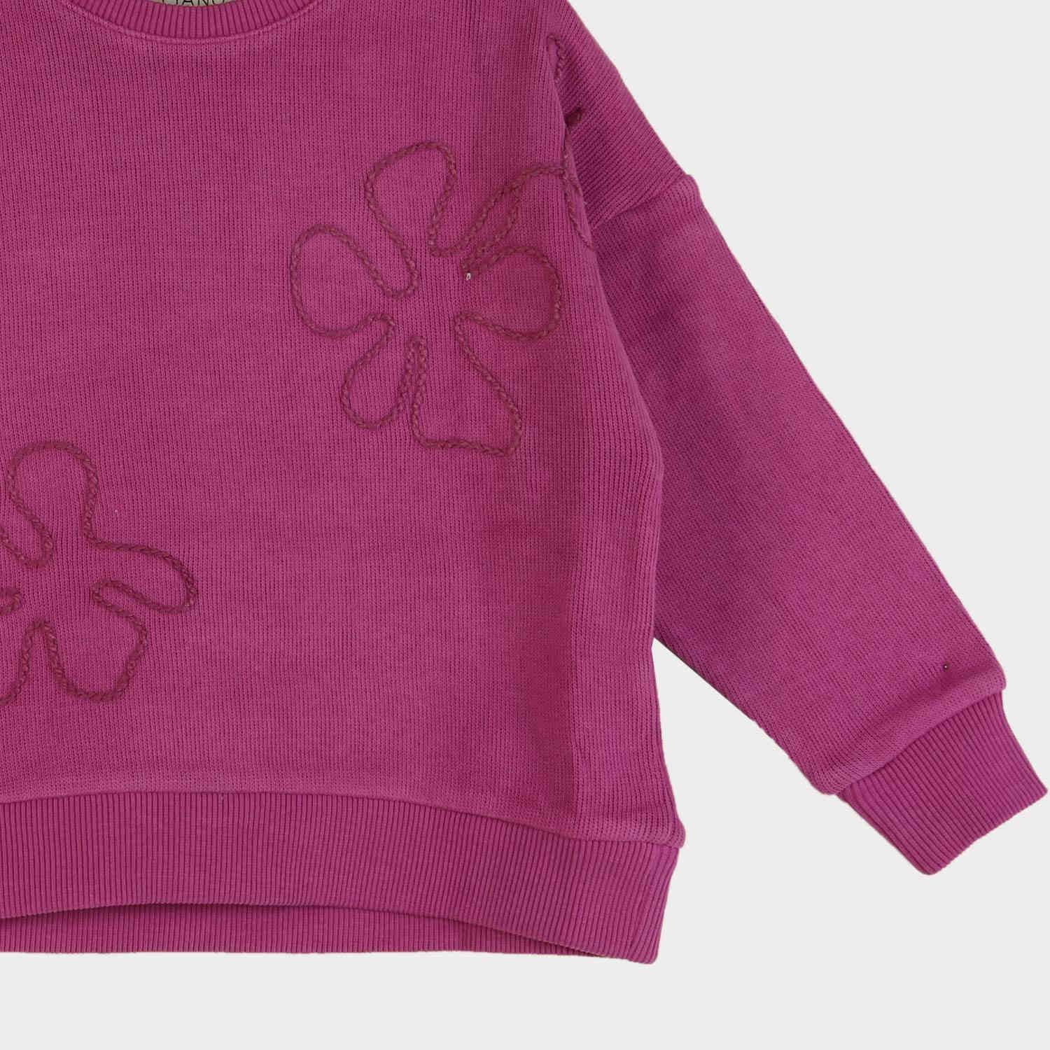 بلوز میلنگی آستین افتاده