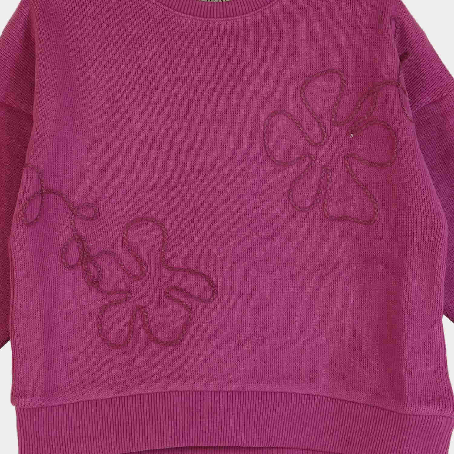 بلوز میلنگی آستین افتاده