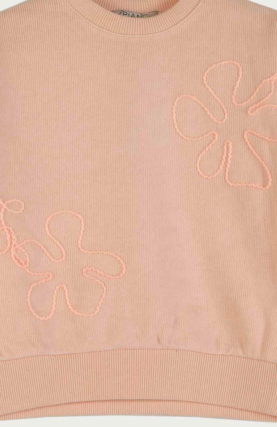 بلوز میلنگی آستین افتاده