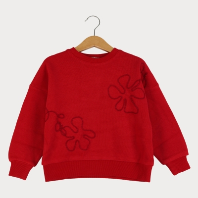 بلوز میلنگی آستین افتاده