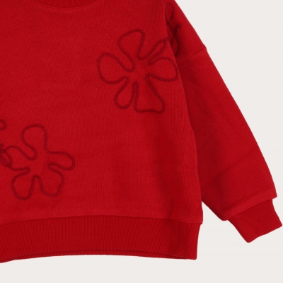 بلوز میلنگی آستین افتاده