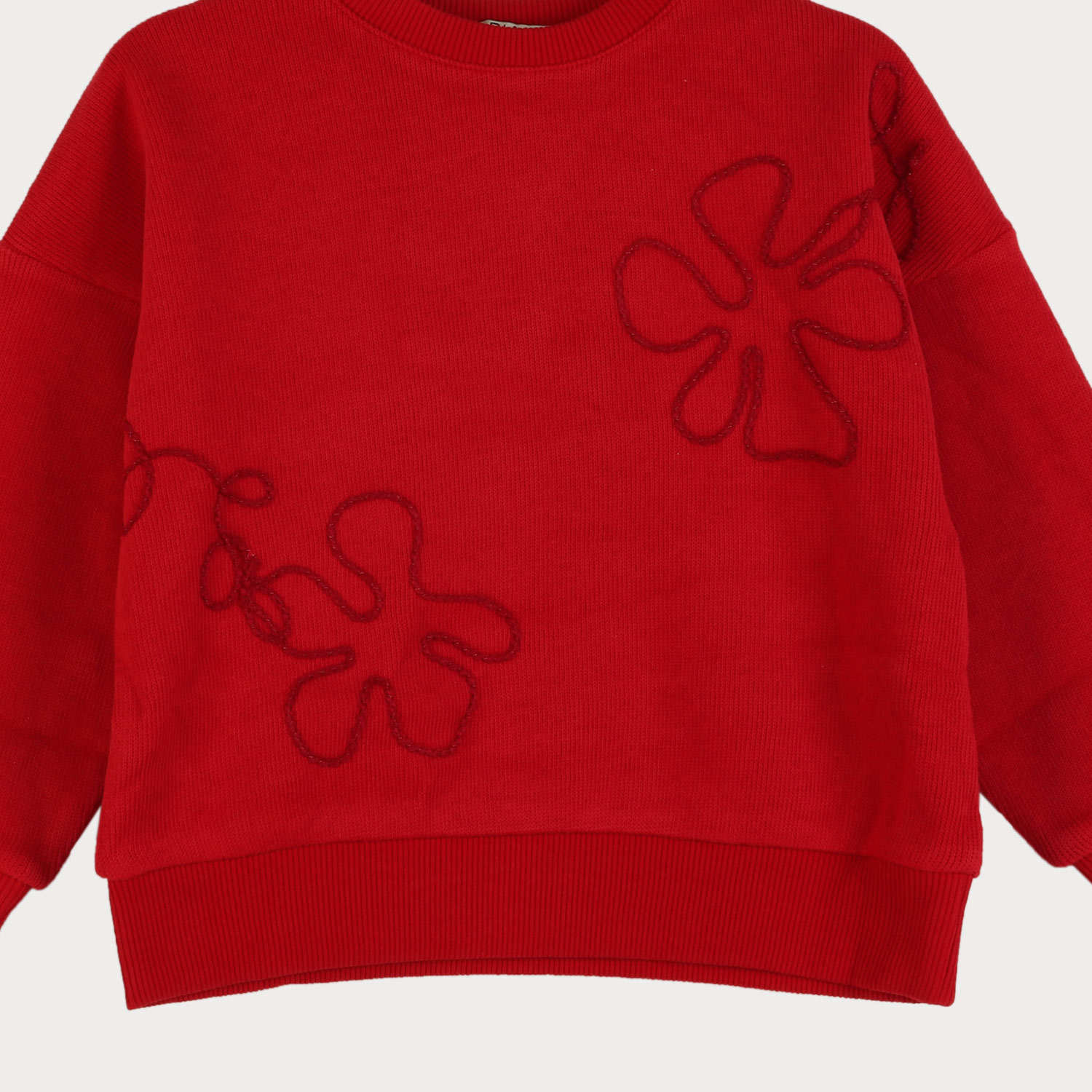 بلوز میلنگی آستین افتاده