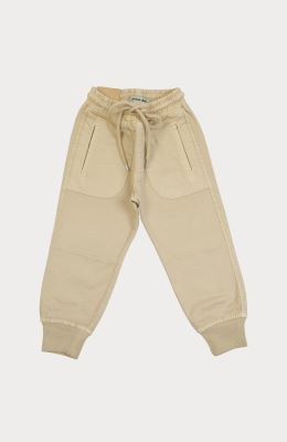 شلوار کتان کمر کش دمپا کشباف