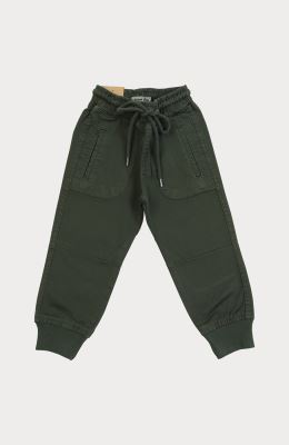 شلوار کتان کمر کش دمپا کشباف