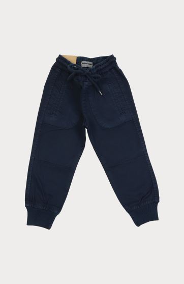 شلوار کتان کمر کش دمپا کشباف