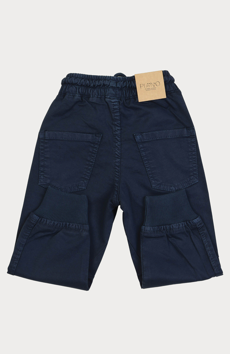 شلوار کتان کمر کش دمپا کشباف