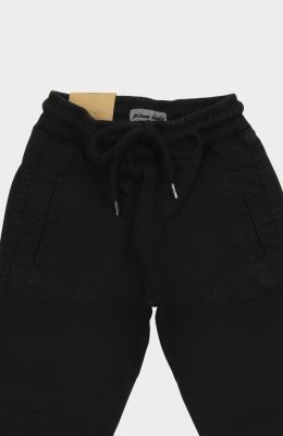 شلوار کتان کمر کش دمپا کشباف