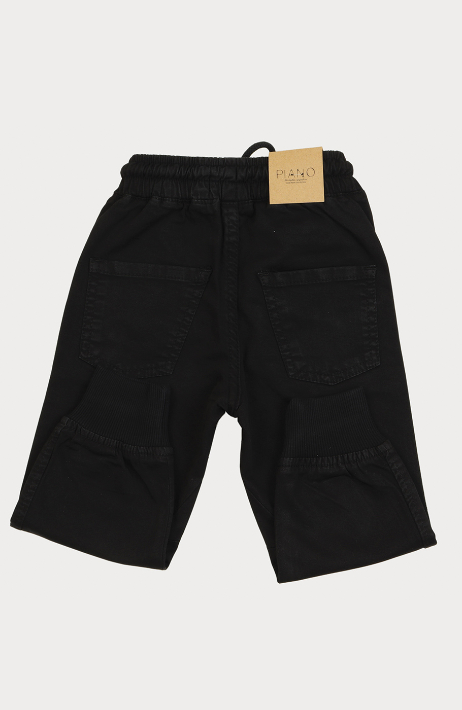 شلوار کتان کمر کش دمپا کشباف