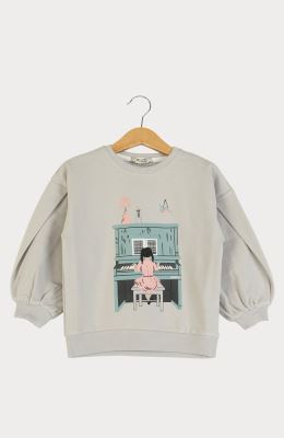 بلوز دورس لایکرا آستین پیلی دار