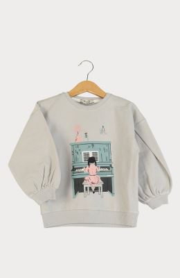 بلوز دورس لایکرا آستین پیلی دار