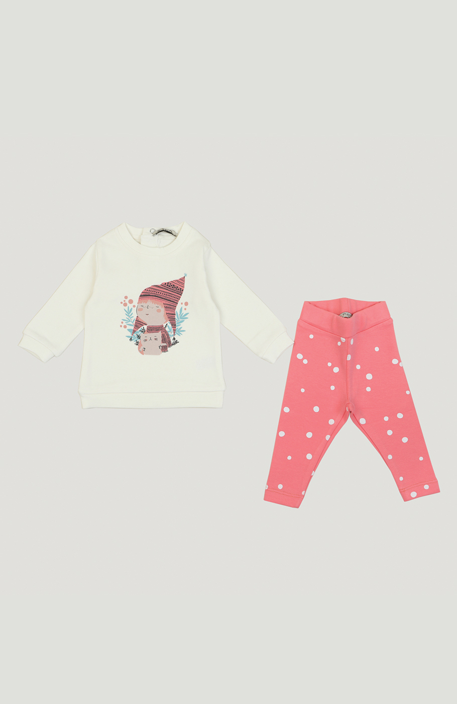 بلوز و لگ فاینریب دمپا چاک دار نوزادی