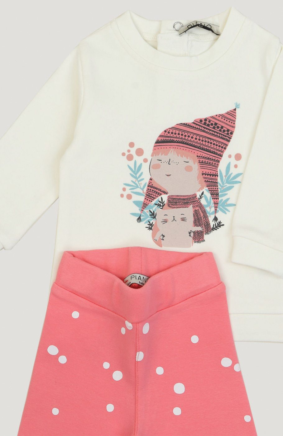 بلوز و لگ فاینریب دمپا چاک دار نوزادی