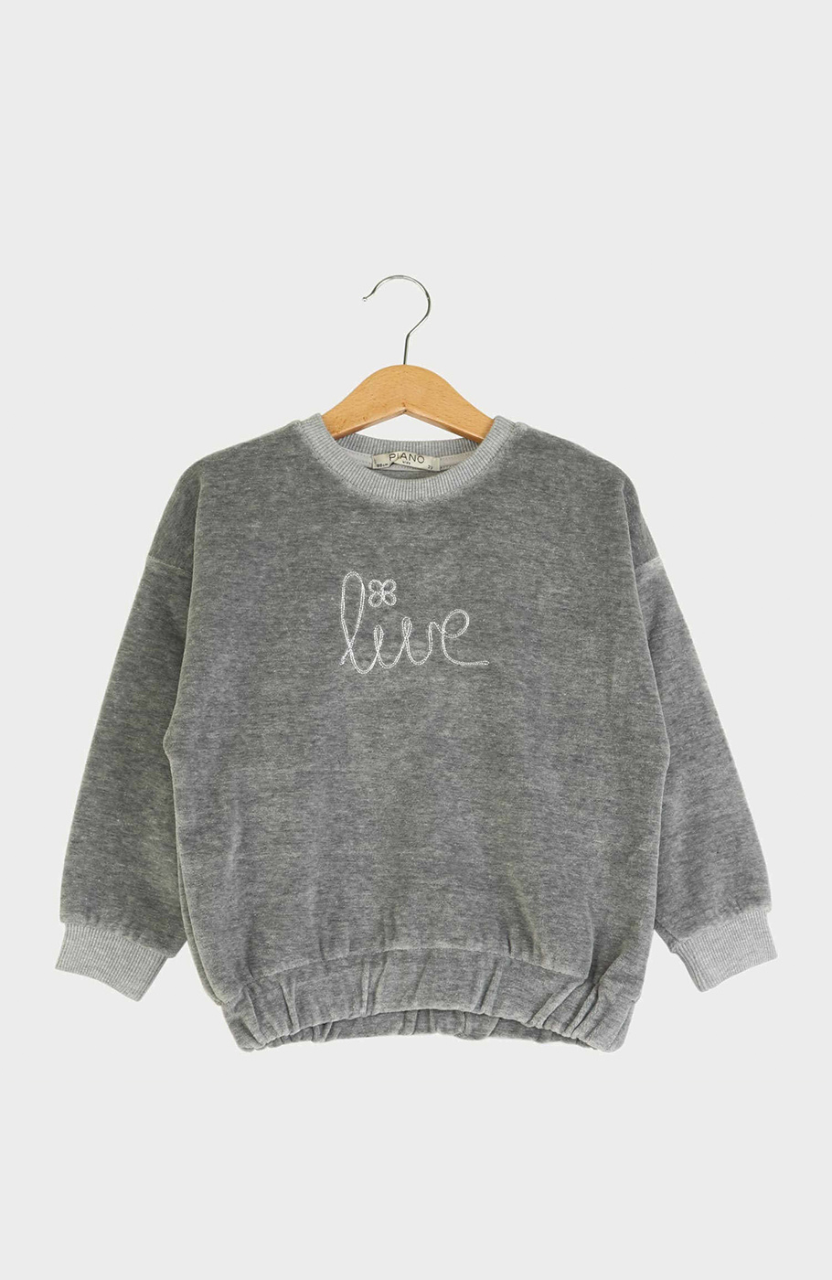 بلوز مخمل آستین افتاده