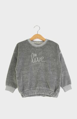 بلوز مخمل آستین افتاده