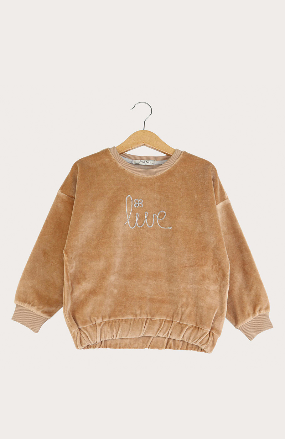 بلوز مخمل آستین افتاده