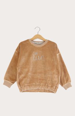 بلوز مخمل آستین افتاده