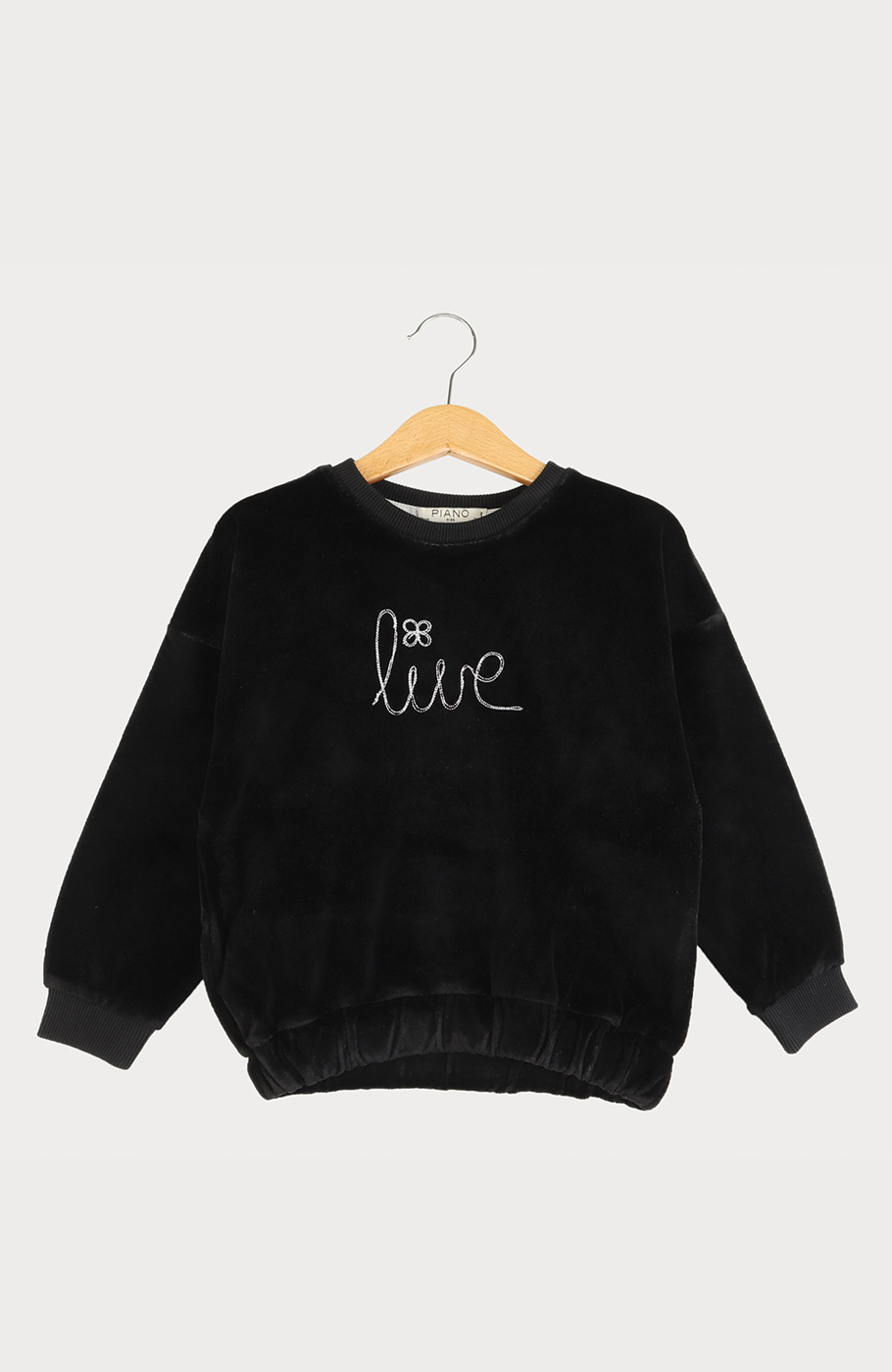 بلوز مخمل آستین افتاده