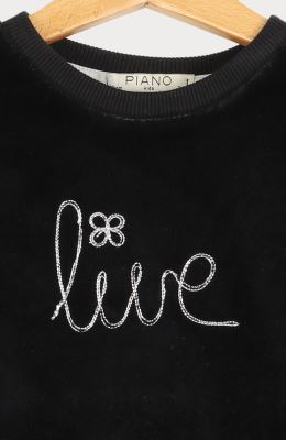 بلوز مخمل آستین افتاده