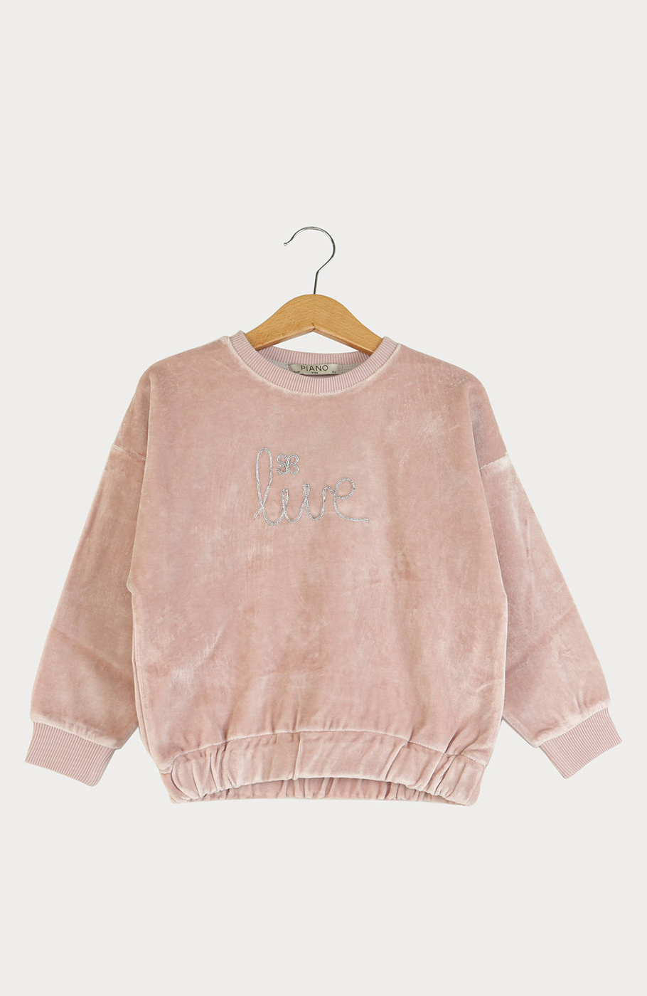 بلوز مخمل آستین افتاده