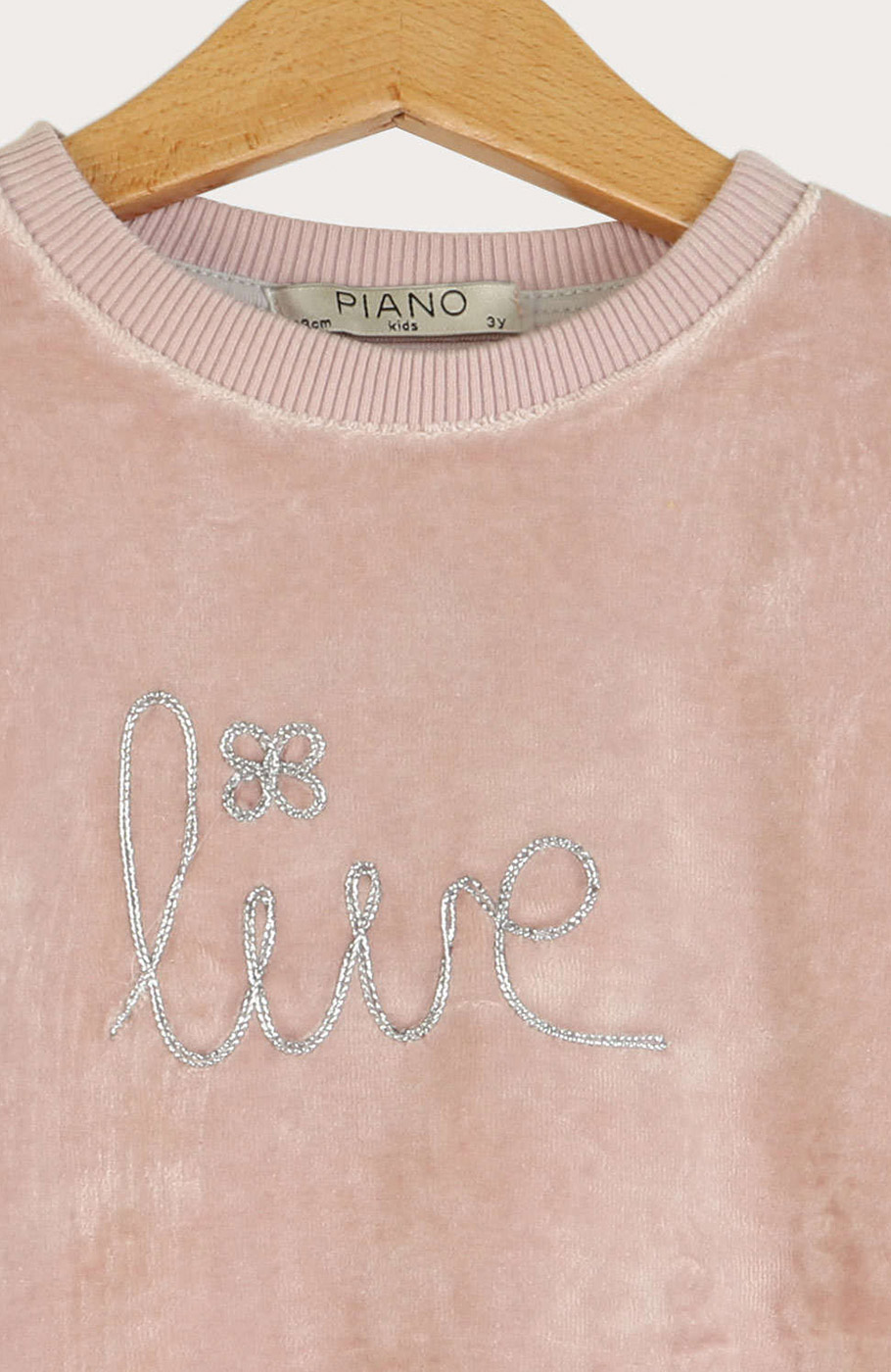 بلوز مخمل آستین افتاده