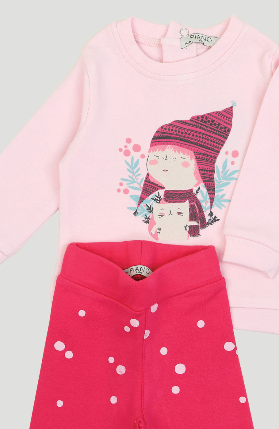 بلوز و لگ فاینریب دمپا چاک دار نوزادی