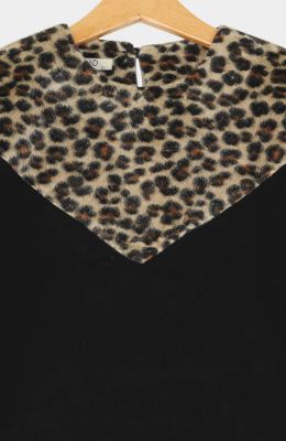 بلوز دورس لایکرا و مخمل پلنگی