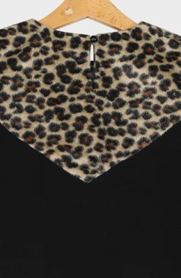 بلوز دورس لایکرا و مخمل پلنگی