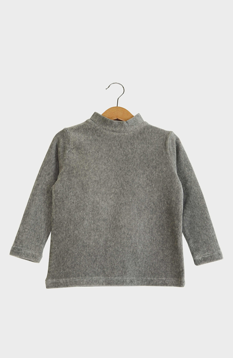 بلوز مخمل کبریتی یقه سه سانت