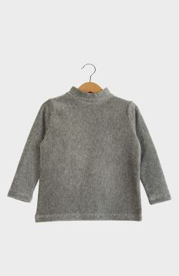 بلوز مخمل کبریتی یقه سه سانت