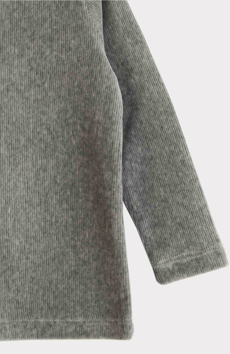 بلوز مخمل کبریتی یقه سه سانت