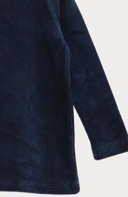 بلوز مخمل کبریتی یقه سه سانت