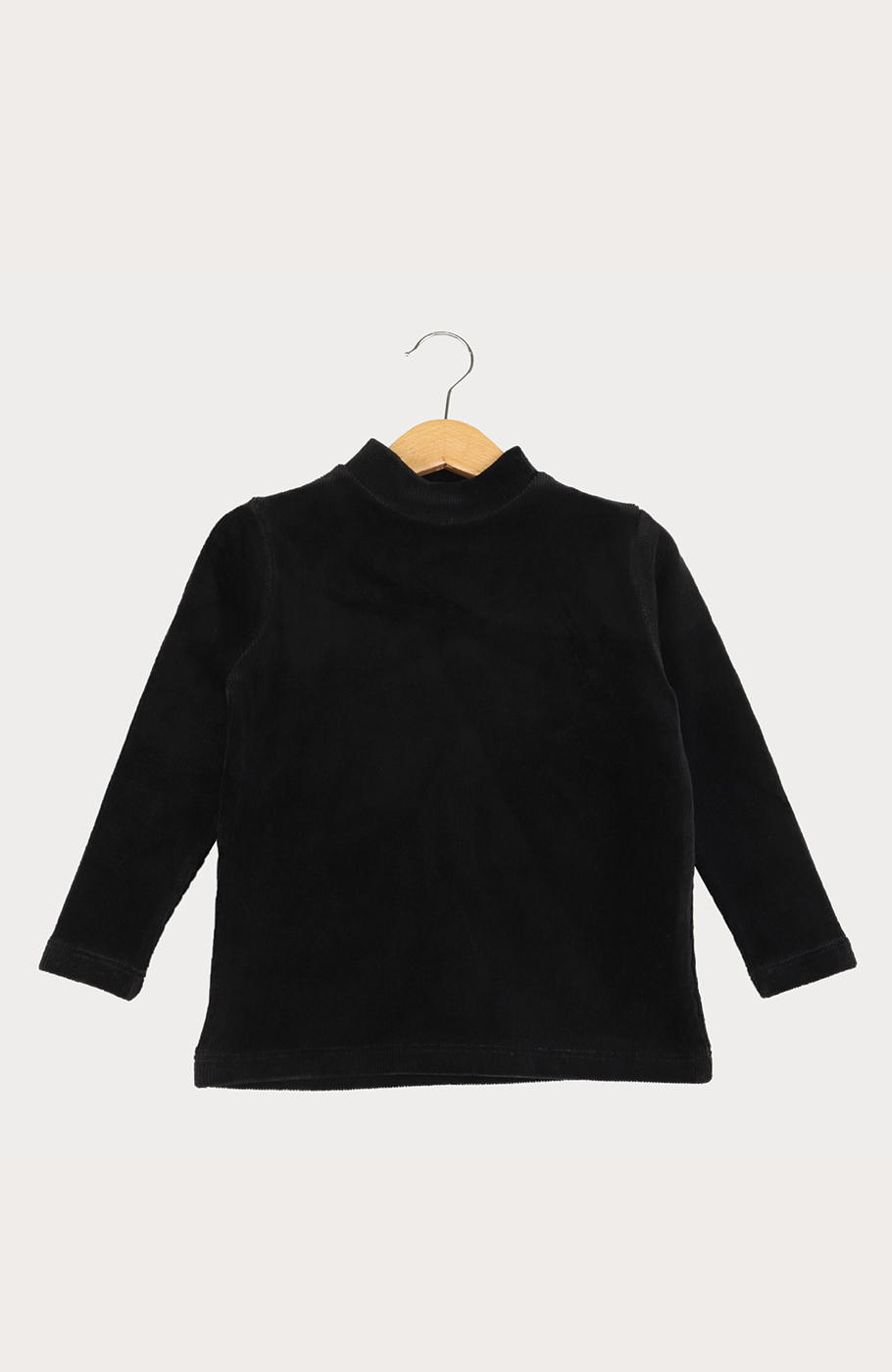 بلوز مخمل کبریتی یقه سه سانت