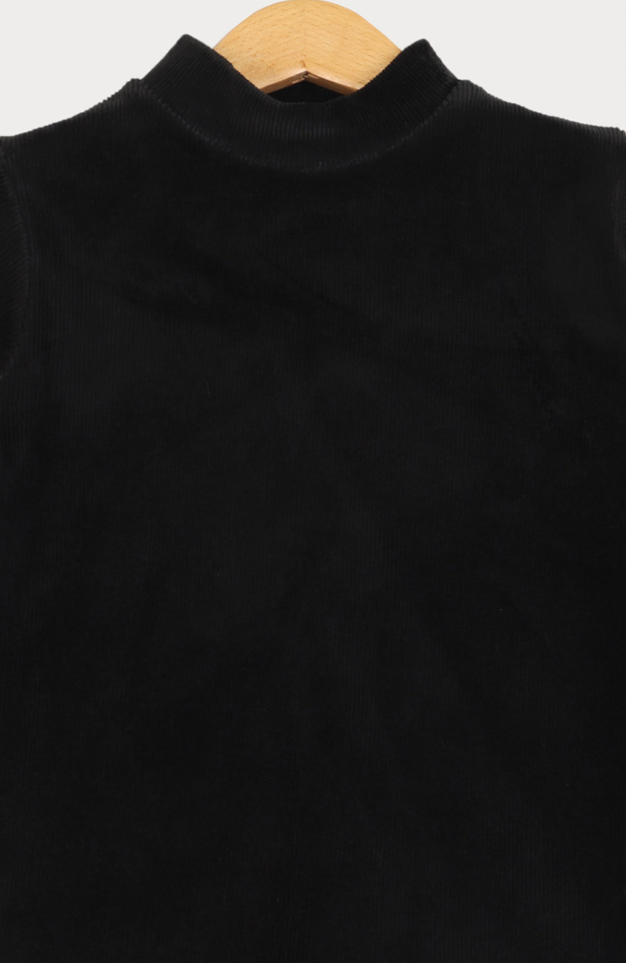 بلوز مخمل کبریتی یقه سه سانت