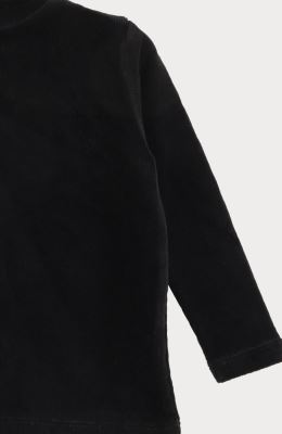 بلوز مخمل کبریتی یقه سه سانت