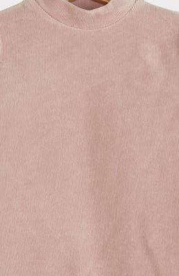 بلوز مخمل کبریتی یقه سه سانت