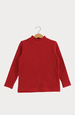 بلوز مخمل کبریتی یقه سه سانت