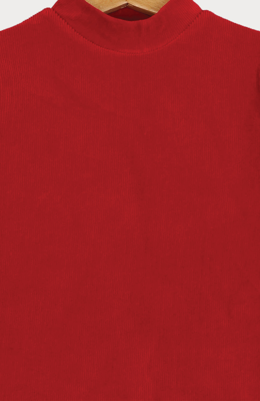 بلوز مخمل کبریتی یقه سه سانت