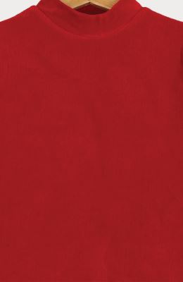 بلوز مخمل کبریتی یقه سه سانت