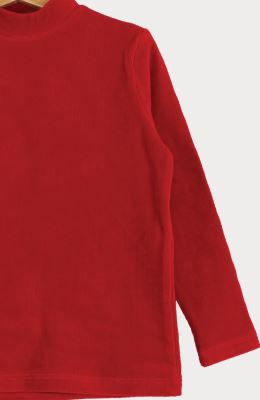 بلوز مخمل کبریتی یقه سه سانت