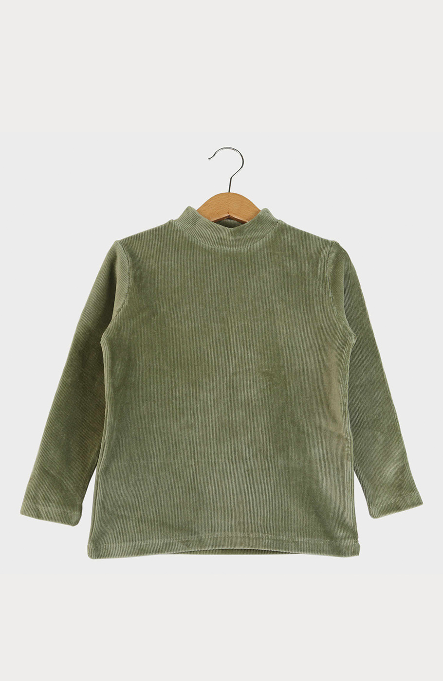 بلوز مخمل کبریتی یقه سه سانت