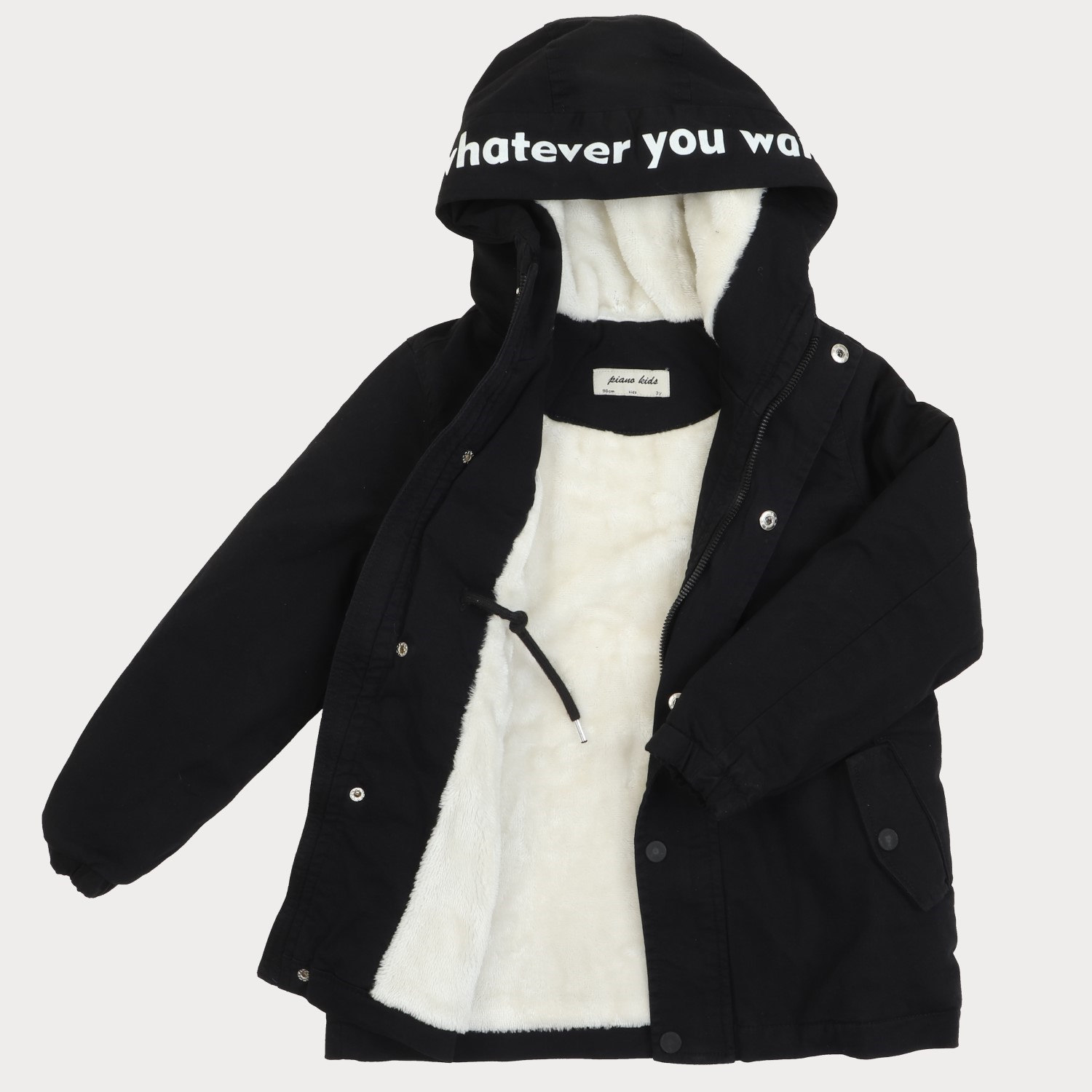 کاپشن کتان داخل پولیش دار